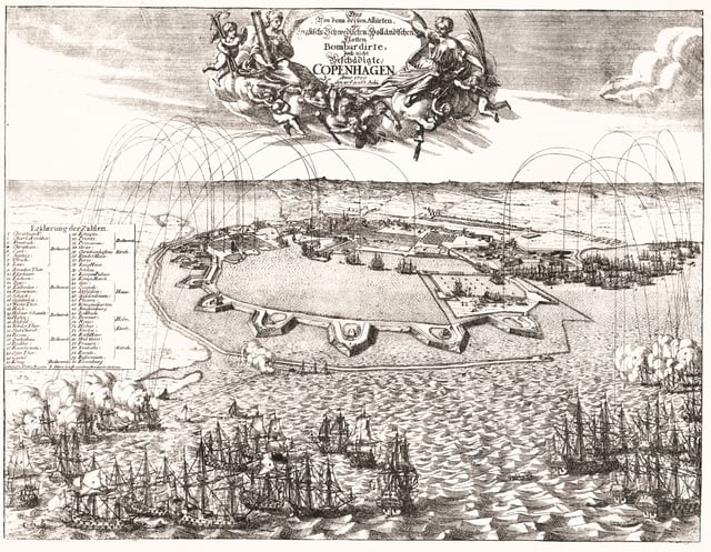 The bombardment of Copenhagen, 1700