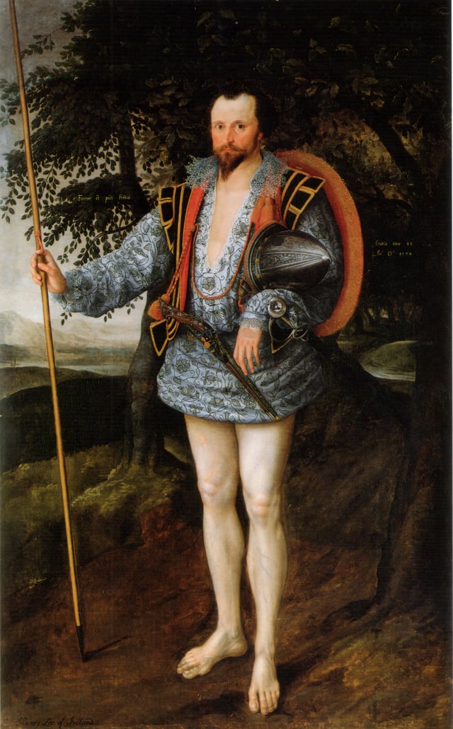 Sir Anthony Lee's half-nephew, Captain Thomas Lee, by Marcus Gheeraerts the Younger