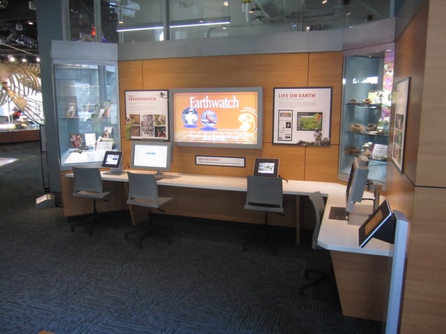 Citizen Science Center exhibit in the Nature Research Center wing of the North Carolina Museum of Natural Sciences