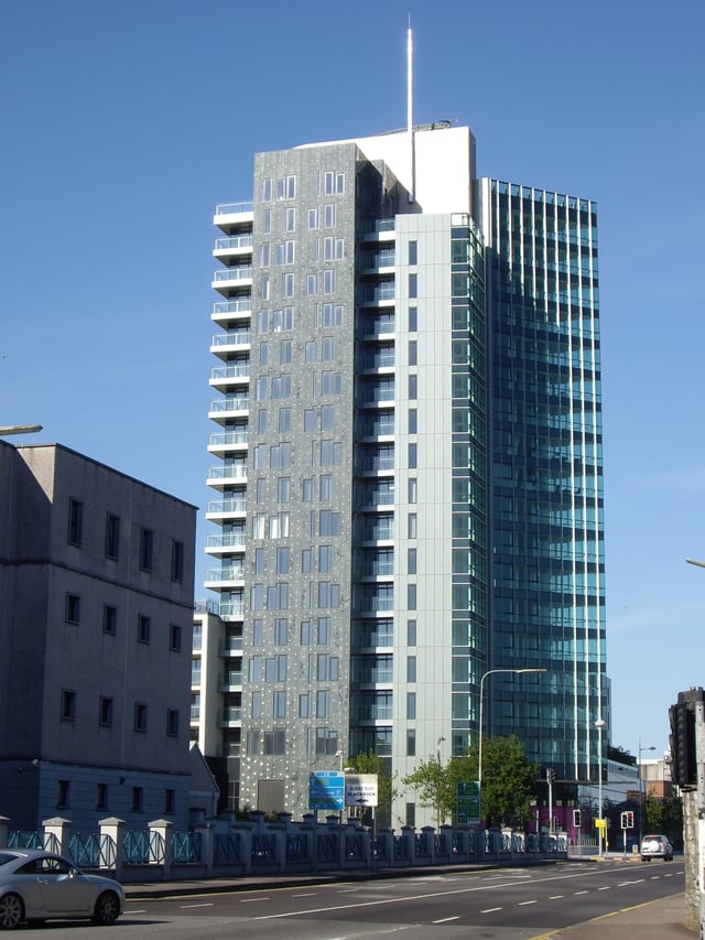 The Elysian tower in Cork is the second tallest storeyed building in the Republic of Ireland.