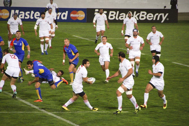 Georgia vs. Romania in the Rugby World Cup 2011