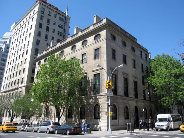 CFR Headquarters, located in the former Harold Pratt House in New York City
