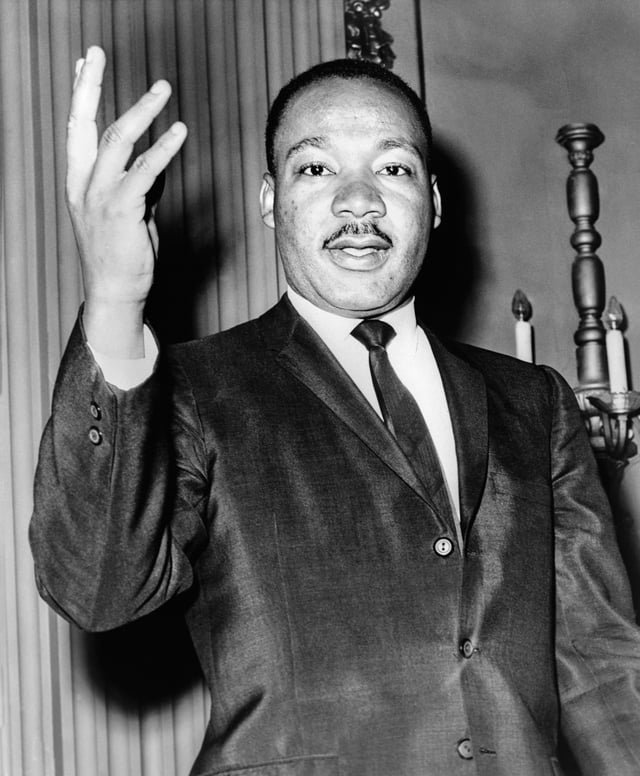 Civil rights activist Martin Luther King.