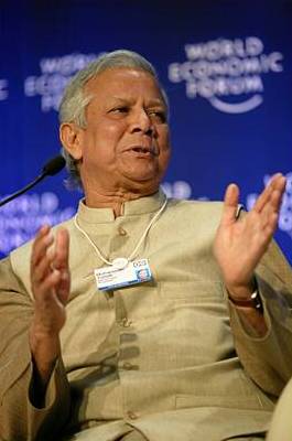 Muhammad Yunus, winner of the 2006 Nobel Peace Prize