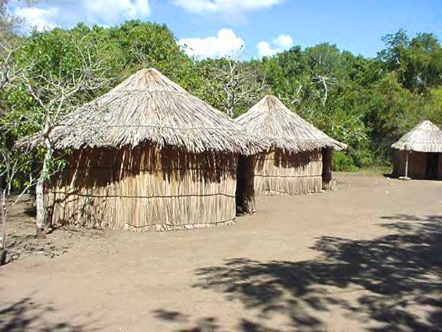 A reconstructed Taíno village at the Tibes Ceremonial Center