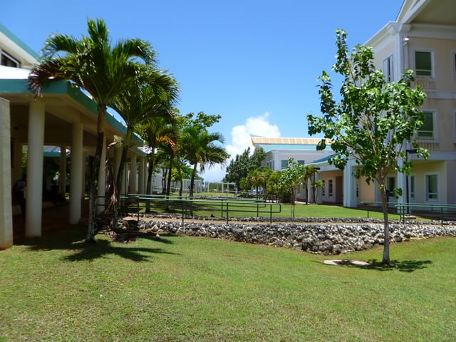 The central campus at the University of Guam
