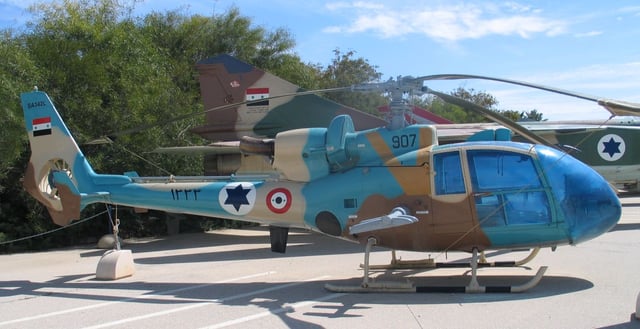 Syrian Air Force Gazelle, captured by Israel in Lebanon in 1982.