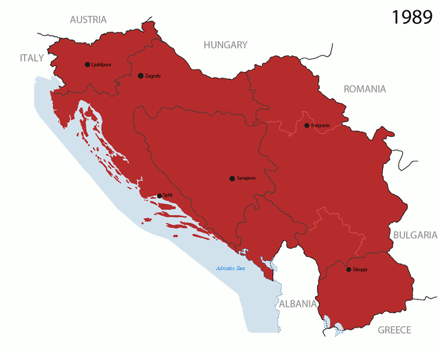 Dissolution process of Yugoslavia
