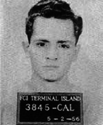 Booking photo, Federal Correctional Institute Terminal Island, May 2, 1956