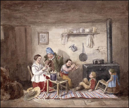 Habitants by Cornelius Krieghoff (1852)
