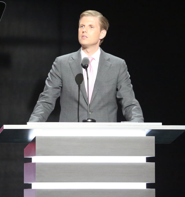 Trump speaking at the 2016 RNC