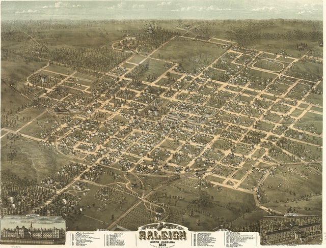 Raleigh, North Carolina in 1872