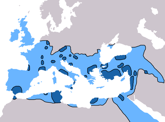 Spread of Christianity to AD 325 Spread of Christianity to AD 600