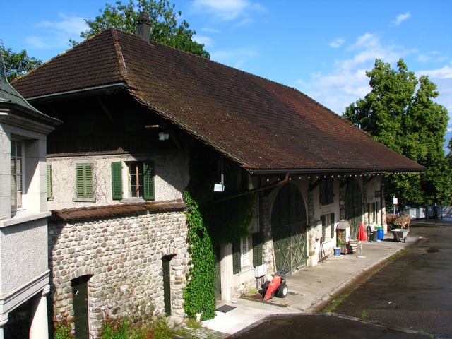 A barn of the Uster castle in the city of Uster, Switzerland