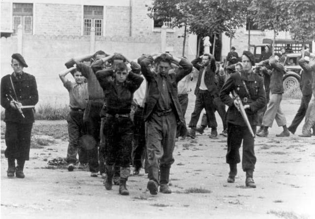 French milice and résistants, July 1944