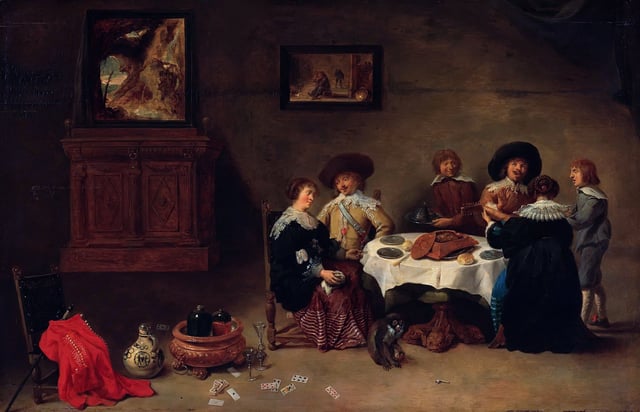 Company at a Meal by David Teniers the Younger.