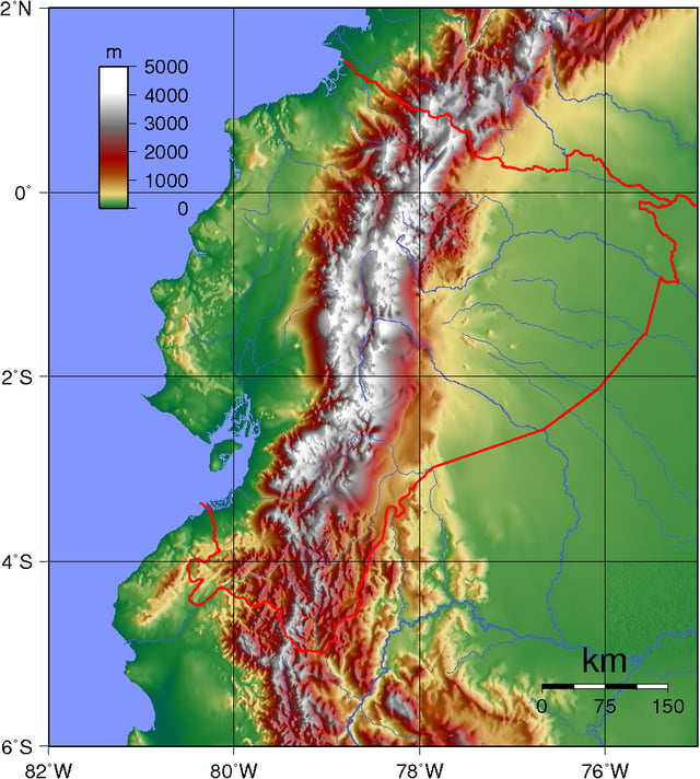 Ecuadorian topography