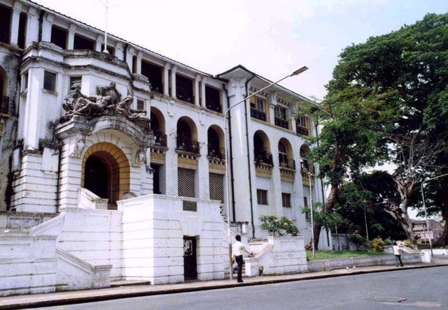 The Sierra Leone Supreme Court in the capital Freetown, the highest and most powerful court in the country