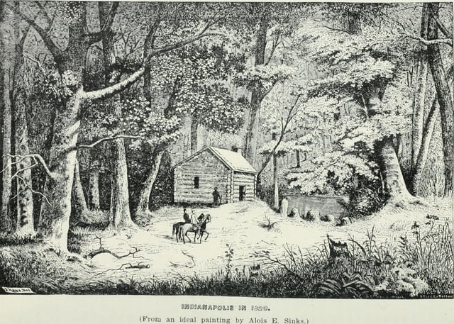 A depiction of 1820 Indianapolis.