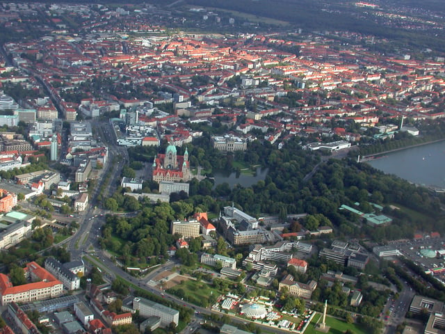 Hannover from sky