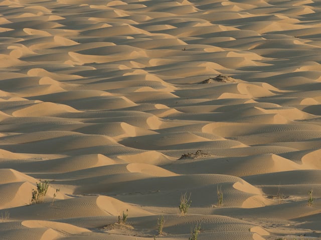 Sand dunes in Ar-Rub' Al-Khali (The Empty Quarter), Oman
