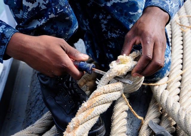 Kevlar mooring line