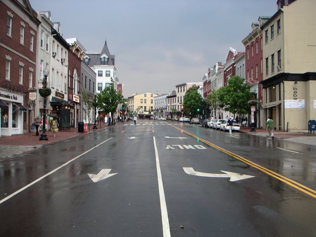 Shops along Wisconsin Avenue