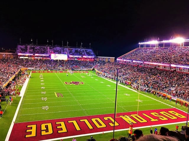 Alumni Stadium, home of the Boston College Eagles.