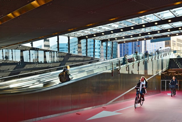 Bike passage at Rotterdam Centraal station