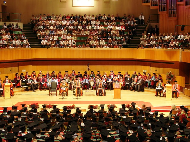 A Cardiff University graduation ceremony in 2006