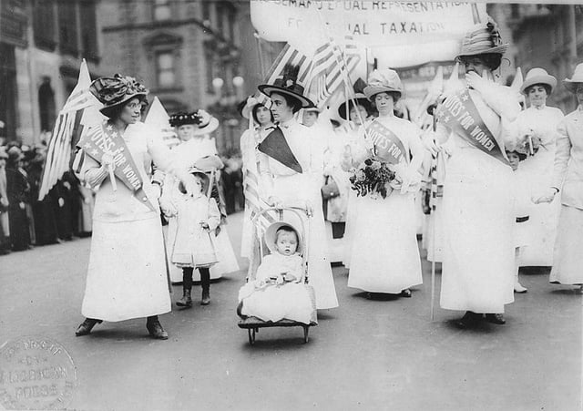Feminist suffrage parade, New York City, 6 May 1912