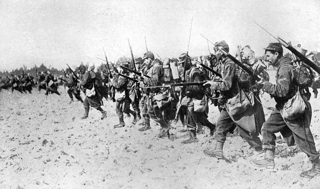 French bayonet charge