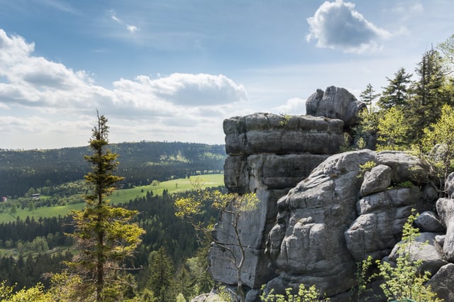 Table Mountains are part of the Sudetes range in Lower Silesia.