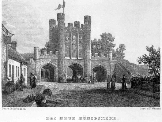 The Königstor (King's Gate) in the 19th century