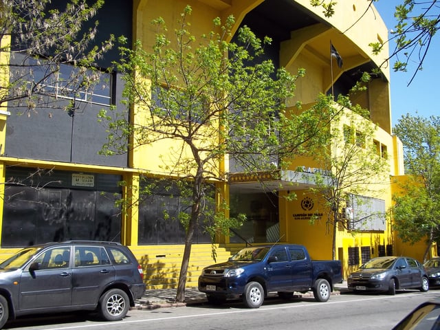 Outside of the Palacio Peñarol