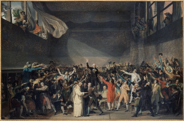 Le Serment du Jeu de paume by Jacques-Louis David, 1791