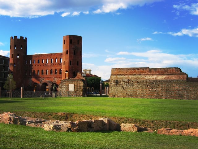 The Roman Palatine Towers.