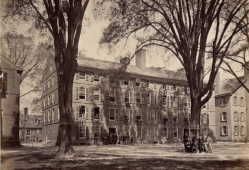 Connecticut Hall, oldest building on the Yale campus, built between 1750 and 1753
