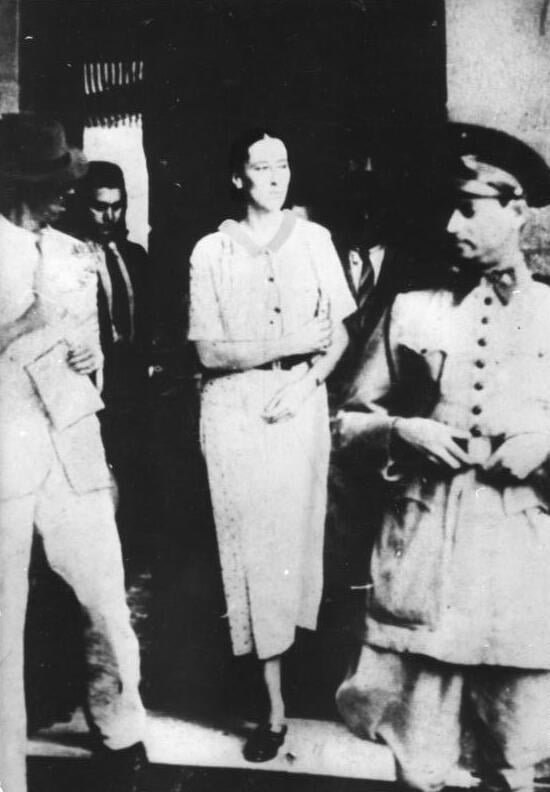 Olga Benário Prestes during her imprisonment in Brazil in 1936. She was shortly afterwards deported to Germany and murdered by the Nazis in Ravensbrück.