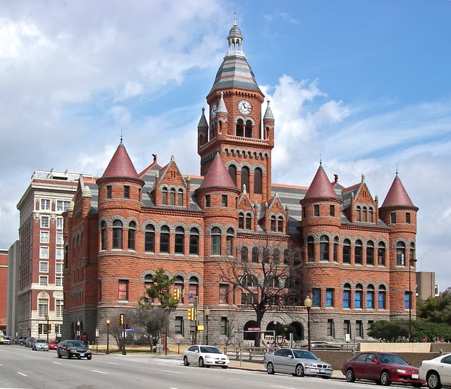 The former Dallas County Courthouse houses the Old Red Museum, displaying artifacts from Dallas County history