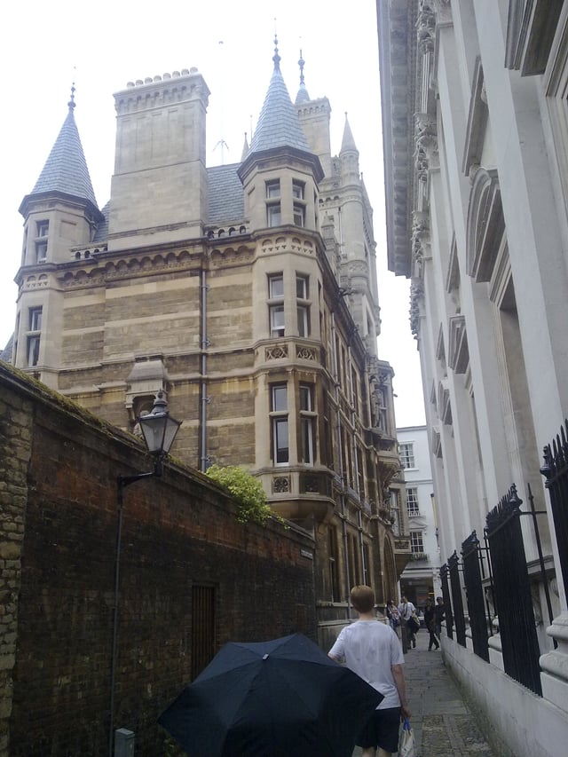 College from adjoining Senate House Passage