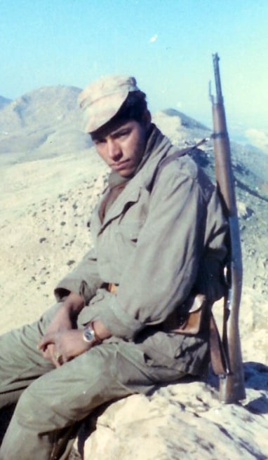 Young Harki in uniform, summer 1961