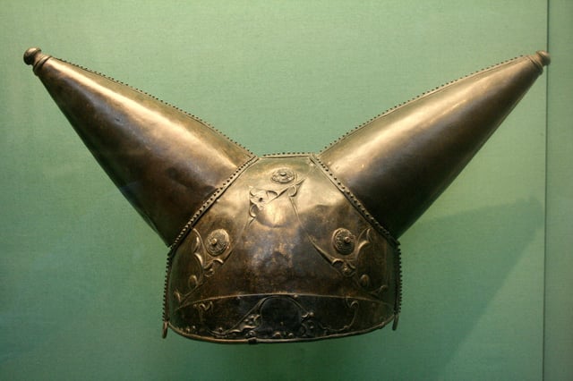 The Waterloo Helmet, c. 150–50 BC, found in the River Thames