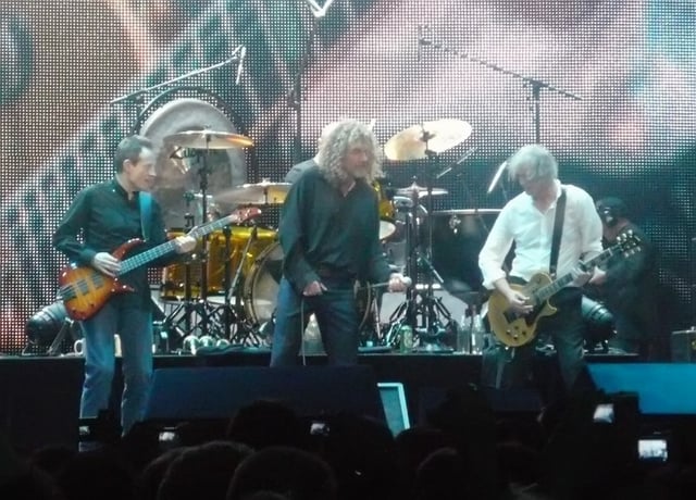 Led Zeppelin performing at the Ahmet Ertegun Tribute Concert in London in December 2007