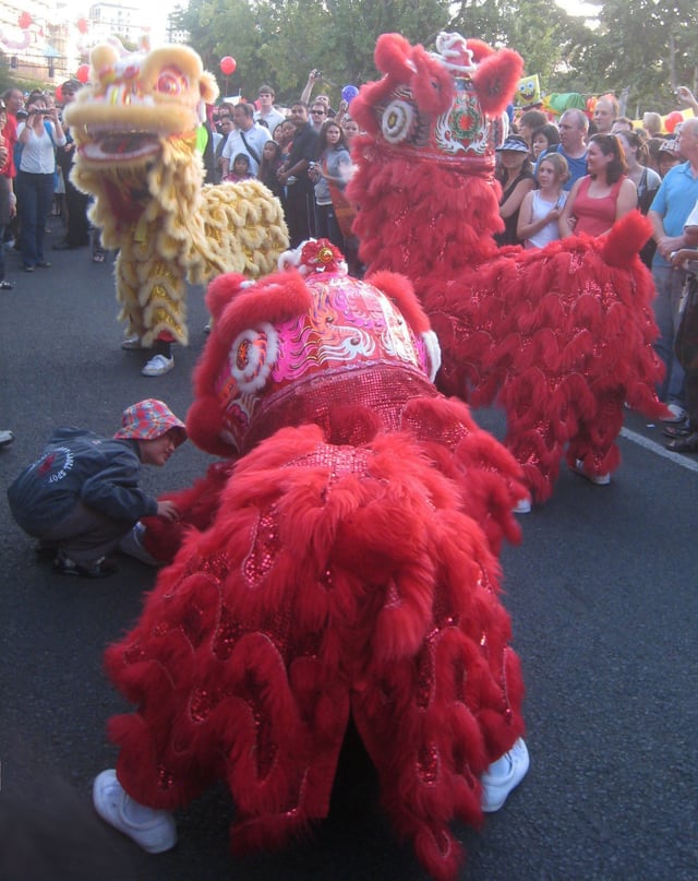 Asians are Auckland's fastest growing ethnic group. Here, lion dancers perform at the Auckland Lantern Festival.