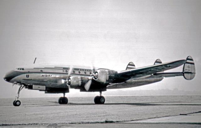 Lockheed L-749A Constellation of KLM in 1953
