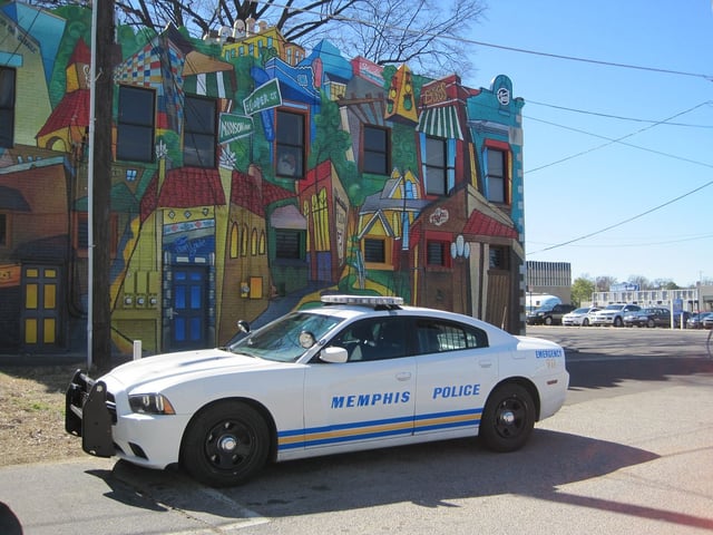 A Memphis Police Department vehicle