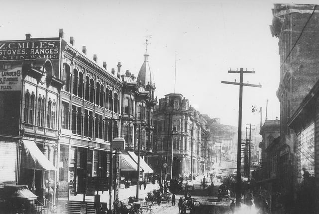 Yesler Way, Seattle, 1887