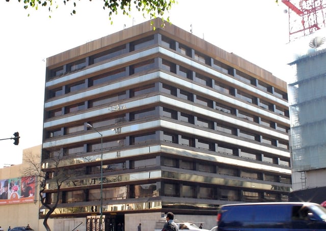 Exterior of Televisa building in Chapultepec.