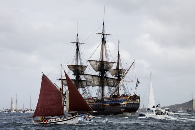 The Götheborg ship replica at the Brest tall ship meeting in 2012.